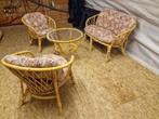 Rotan salonnetje vintage, Ophalen, Zo goed als nieuw, Rotan