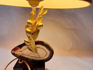 LAMPE RÉTRO VINTAGE AVEC PIERRE D'AGATE, Enlèvement ou Envoi
