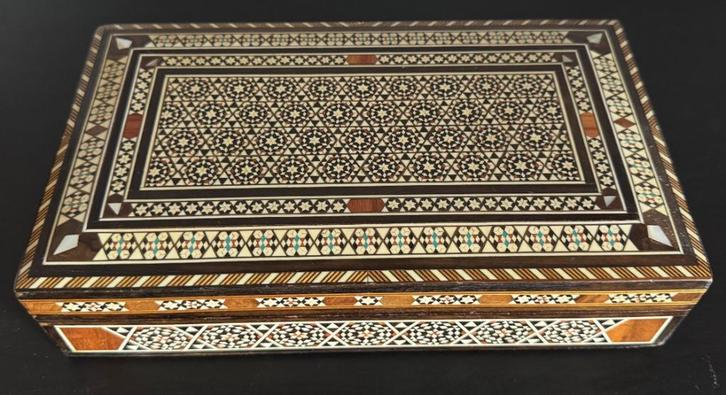 Authentique Ancienne Boite de Damas - Syrie - 1970, Antiek en Kunst, Antiek | Woonaccessoires, Ophalen of Verzenden