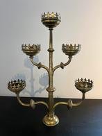 Antieke koperen kandelaar, Antiek en Kunst, Ophalen, Koper of Brons