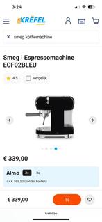 SMEG ESPRESSOMACHINE ECF02BLEU, Informatique & Logiciels, Webcams, Enlèvement, Comme neuf