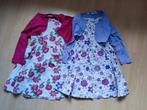 2 matchende jurkjes met bijpassende bolero (maat 104), Ophalen of Verzenden, Zo goed als nieuw, Kleding