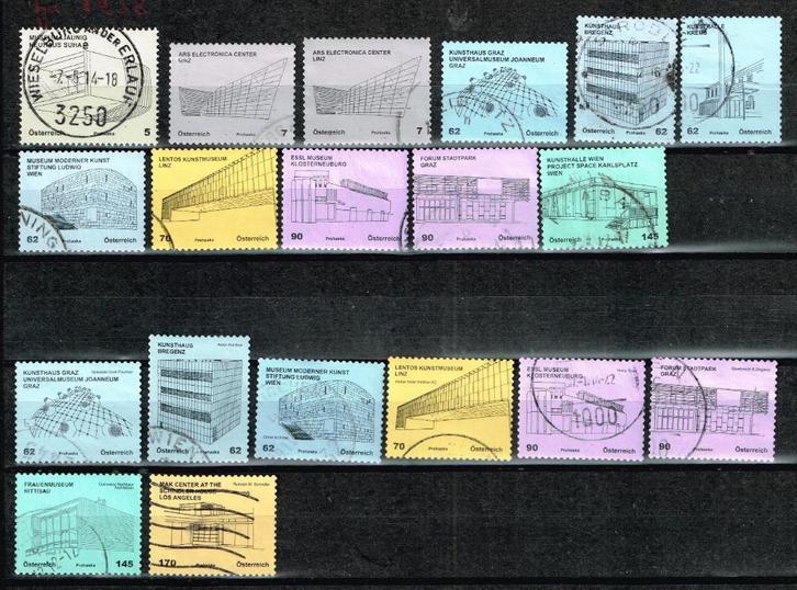 Postzegels uit Oostenrijk - K 2518 - gebouwen en musea, Postzegels en Munten, Postzegels | Europa | Oostenrijk, Gestempeld, Verzenden