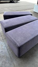 Gratis! Donkerpaarse poefs, Huis en Inrichting, Ophalen, Gebruikt, 100 tot 125 cm, Stof