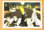 Death NY serigrafie Family Simpson Abbey Road Yellow - numb, Antiquités & Art, Envoi