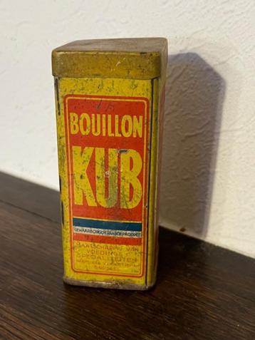 Antiek klein KUB bouillonblikje beschikbaar voor biedingen