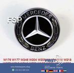 Mercedes MOTORKAP LOGO BADGE EMBLEEM AMG ZWART W204 W205 W21, Auto-onderdelen