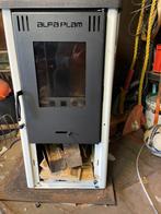 Poêle à bois, 6,5 KW en fonte + pierre., Maison & Meubles, Comme neuf, Enlèvement, Bois, Autoportant