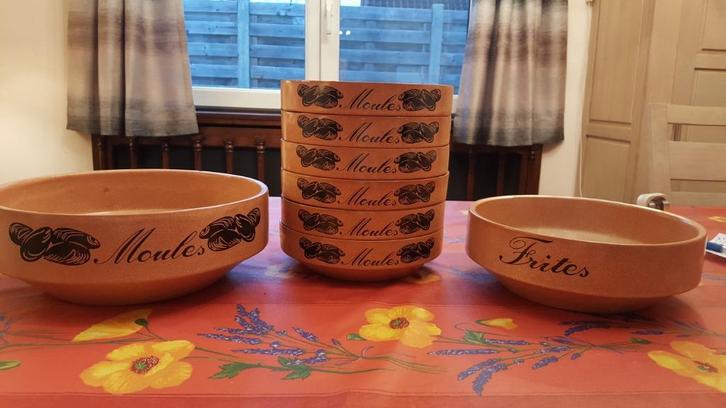 MOSSELSERVICE, Huis en Inrichting, Keuken | Servies, Zo goed als nieuw, Compleet servies, Overige stijlen, Overige materialen