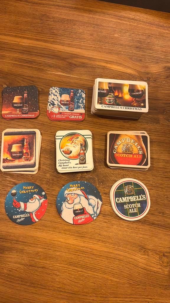 Bierviltjes Campbell, Verzamelen, Biermerken, Zo goed als nieuw, Ophalen of Verzenden