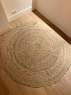Ronde jutten tapijt, Maison & Meubles, Ameublement | Tapis & Moquettes, Beige, 100 à 150 cm, 100 à 150 cm, Rond