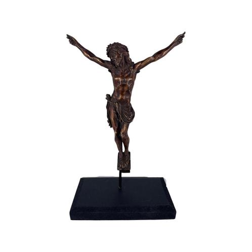 Christ en Bronze du 18 - 19ème Siècle sur Socle, Antiquités & Art, Antiquités | Objets religieux, Enlèvement ou Envoi