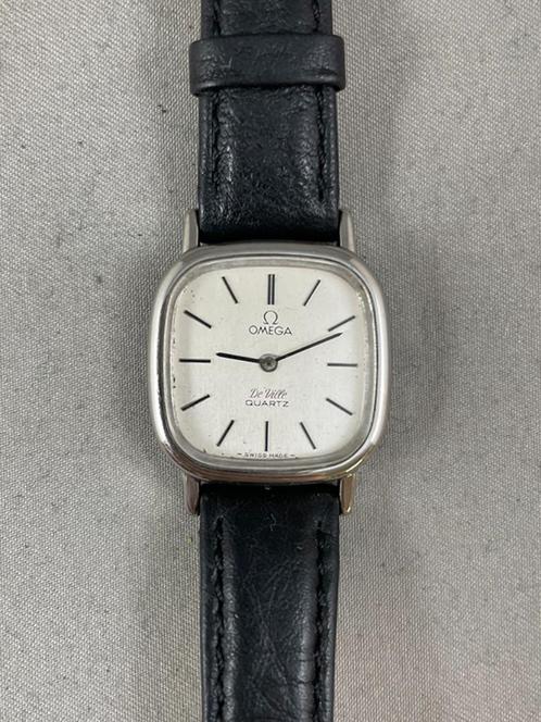 Omega de Ville (dames polshorloge), Handtassen en Accessoires, Horloges | Dames, Zo goed als nieuw, Polshorloge, Staal, Leer, Ophalen of Verzenden