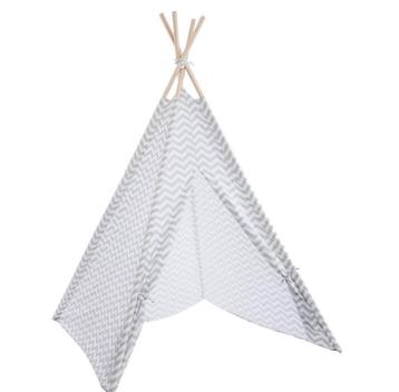 Athmosphera Tipitent voor kinderen grijs wit hout 160 cm/h beschikbaar voor biedingen