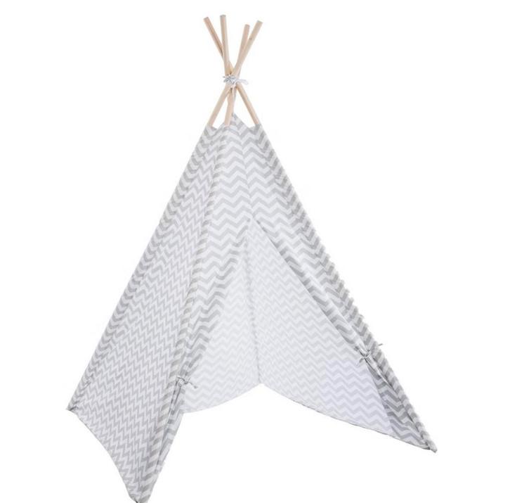 Athmosphera Tipitent voor kinderen grijs wit hout 160 cm/h, Kinderen en Baby's, Speelgoed | Buiten | Speelhuisjes, Gebruikt, Hout