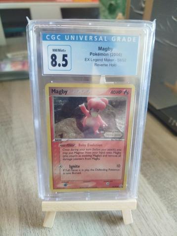 Pokémon Magby - reverse holo - CGC 8.5 beschikbaar voor biedingen