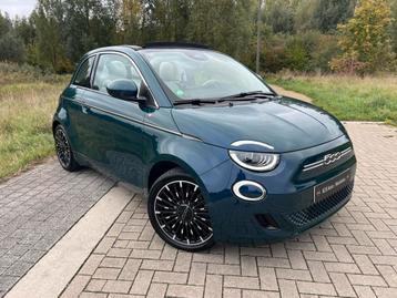 FIAT 500E Cabrio ‘La Prima’ 42KWh Ocean Green 118pk Garantie beschikbaar voor biedingen