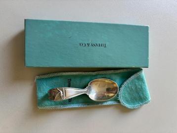 Cuillère bébé Tiffany & co vintage, Comme neuf, Enlèvement, Argenté, Autres matériaux