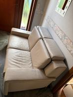 Lederen zetel 2-zit, Ophalen, Gebruikt, 150 tot 200 cm, Tweepersoons