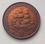 1 Penny Afrique du Sud 1943, Timbres & Monnaies, Monnaies | Afrique, Enlèvement ou Envoi, Monnaie en vrac, Afrique du Sud