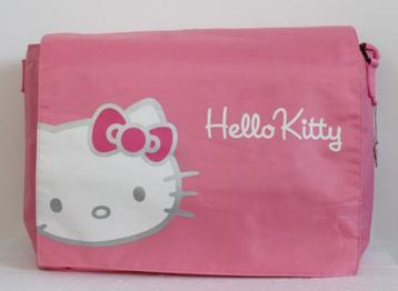 Roze Hello Kitty schoudertas – met laptopvak – als nieuw! beschikbaar voor biedingen