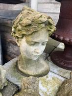 Borstbeeldje Vrouwbuste -hoofd-buste meisje- LANDELIJK, Tuin en Terras, Nieuw, Beton, Ophalen of Verzenden, Mensenbeeld
