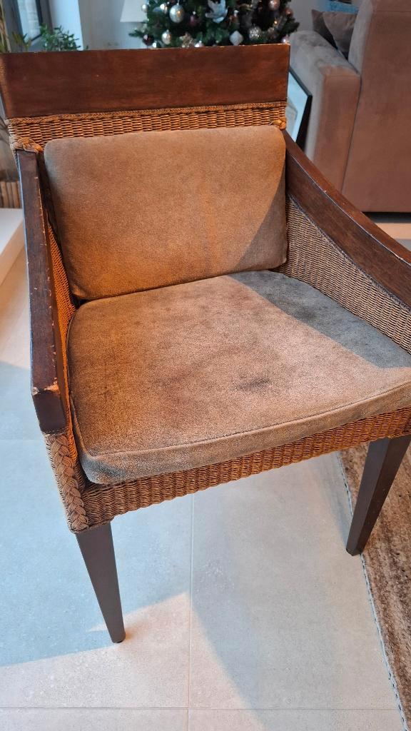 2 kuipstoelen gratis ophalen, Huis en Inrichting, Stoelen, Gebruikt, Twee, Hout, Riet of Rotan, Bruin, Ophalen
