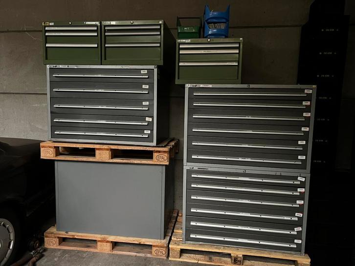 5 Opbergkasten schuiven ladekast. Industriële kwaliteit, Zakelijke goederen, Kantoor en Winkelinrichting | Magazijn, Stelling en Opslag