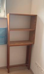 Boekenkast (massief grenenhout) voor naast tafel/bureau, Ophalen, Met plank(en), Gebruikt, Grenenhout