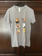 T-shirt Chat-Sushi, Gris, Comme neuf, Enlèvement, Taille 46 (S) ou plus petite