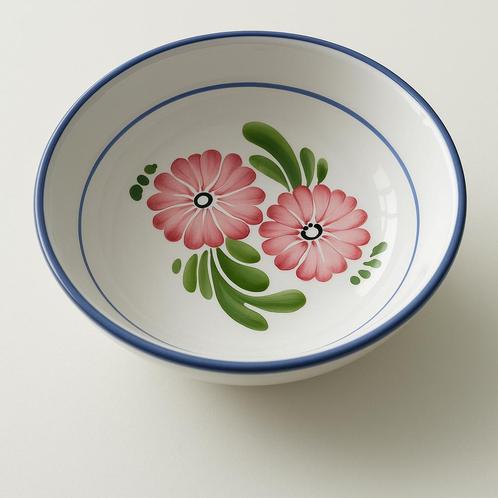 Bol vintage à fleurs peintes à la main, Antiek en Kunst, Antiek | Schalen, Ophalen of Verzenden