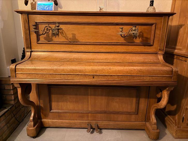 Antieke piano V. Dumont & Cie – Bruxelles, Antiek en Kunst, Antiek | Gereedschap en Instrumenten, Ophalen