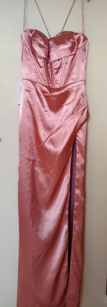 Robe de soirée Rose avec fente- T36- neuve, Neuf, Robe de gala, Enlèvement ou Envoi, Rose