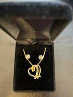 Gouden ketting met oorbellen, Ophalen, Zo goed als nieuw
