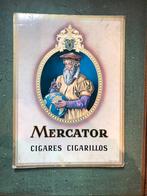 Kartonnen reclamebord MERCATOR Cigares - 1960, Reclamebord, Gebruikt, Ophalen of Verzenden