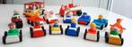 Fisher Price 14 voertuigen + 16 poppetjes brandweer politie, Enlèvement ou Envoi, Comme neuf, Set de jeu