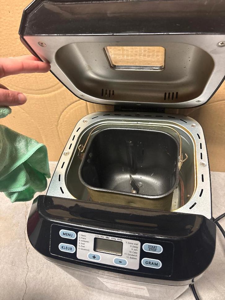 Machine à pain Inventum, Electroménager, Machines à pain, Comme neuf, Avec minuteur, 400 à 800 grammes de pâte, Fenêtre transparente