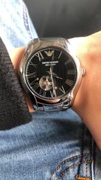 Emperio Armani Limited Edition Meccanico watch, Handtassen en Accessoires, Horloges | Heren, Nieuw, Overige merken, Staal, Zilver