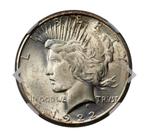 Peace dollar 1922 - S MS65 +, Ophalen of Verzenden, Zilver