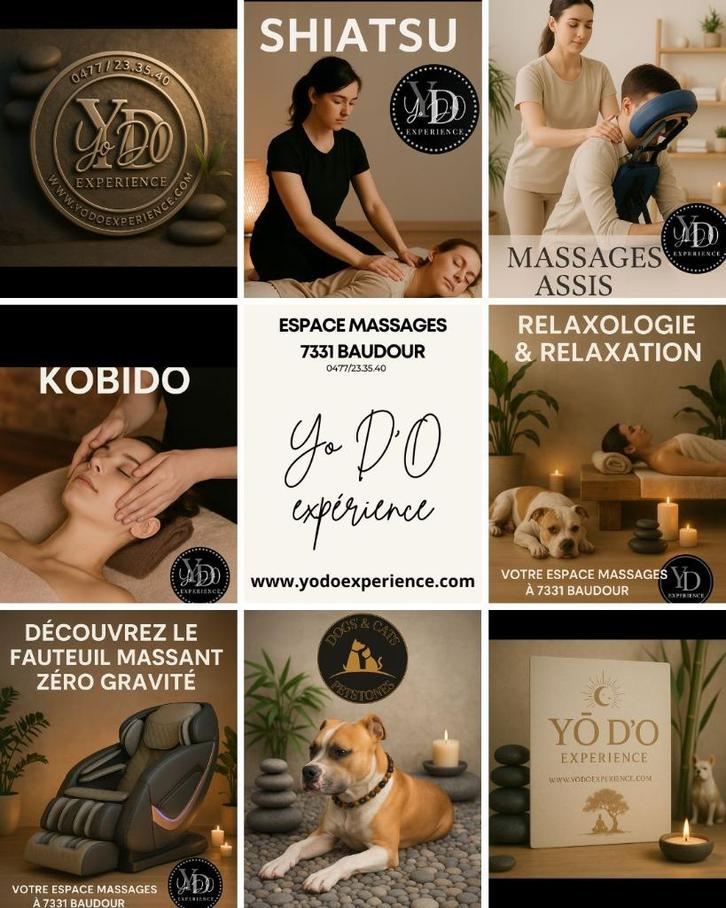 Espace massages Yo D'O expérience à 7331 Baudour, Services & Professionnels, Bien-être | Masseurs & Salons de massage