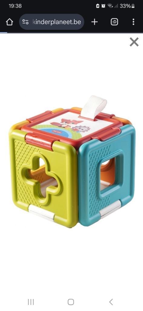 Kubus babyspeelgoed, Kinderen en Baby's, Speelgoed | Babyspeelgoed, Gebruikt, Overige typen, Ophalen