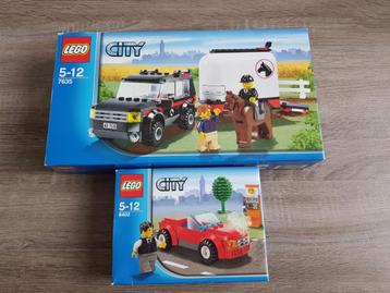 LEGO City 4WD met Paardentrailer + LEGO City Sportwagen  beschikbaar voor biedingen