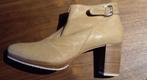 chaussure bottillons cuir souple beige, Comme neuf, Beige, Enlèvement ou Envoi, Boots et Botinnes