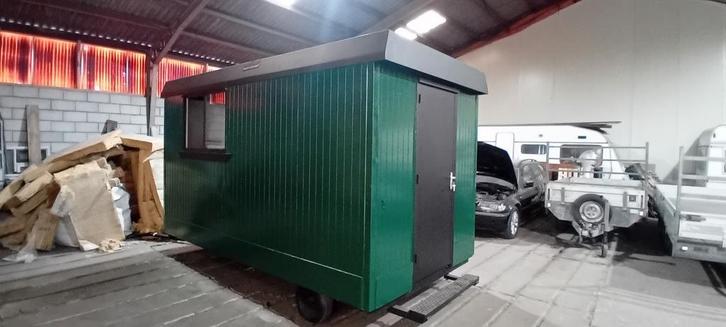 Pipowagen werfkeet werfwagen schaftkeet schaftwagen te koop, Doe-het-zelf en Bouw, Overige Doe-Het-Zelf en Bouw, Gebruikt, Ophalen