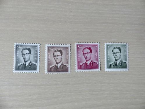 1958 :    Boudewijn Type Marchand 1069A/1070/1072/1073, Postzegels en Munten, Postzegels | Europa | België, Postfris, Ophalen of Verzenden