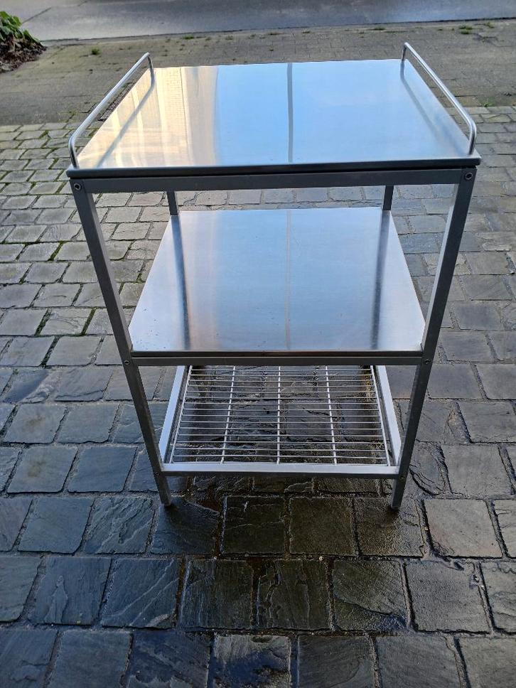 INOX werktafel, Zakelijke goederen, Horeca | Keukenapparatuur, Inox Meubilair, Gebruikt, Ophalen