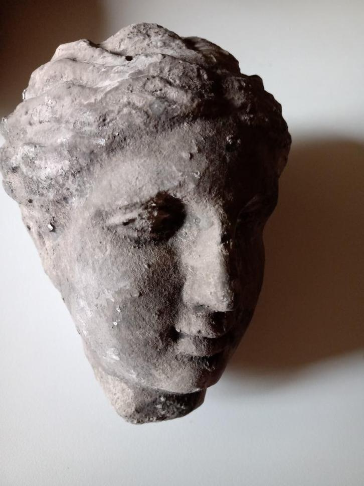 Belle tête de patricienne romaine en pierre composite XIXème, Antiquités & Art, Antiquités | Autres Antiquités, Enlèvement ou Envoi