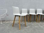 Vitra Hal wood stoelen, 6x, Huis en Inrichting, Hout, Verzenden, Wit, Design