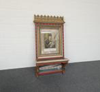 Grote neogotische verdiepte kader met schap, Antiek en Kunst, Ophalen