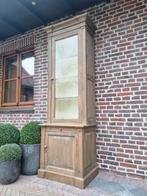 Buffet/vitrine en chêne, 25 à 50 cm, Avec tablette(s), Comme neuf, Landelijk